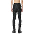 JULIUS 947PAM10-C Luster Black / Coated Bending Skinny Pants