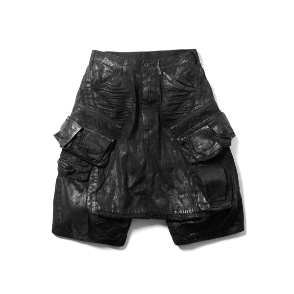 JULIUS 947PAM3-C Luster Black / Coated Tactical Kite Pants