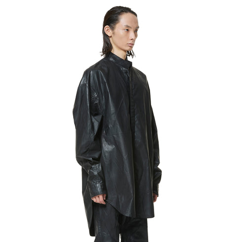 JULIUS 947SHM1 Black / Coated Big Shirt