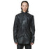 JULIUS 947SHM2 Black / Coated Coverd Neck Shirt