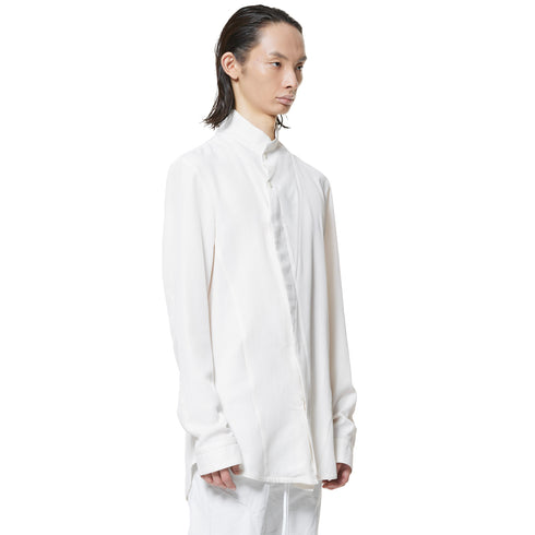 JULIUS 947SHM2 Dust Plaster / Coated Coverd Neck Shirt