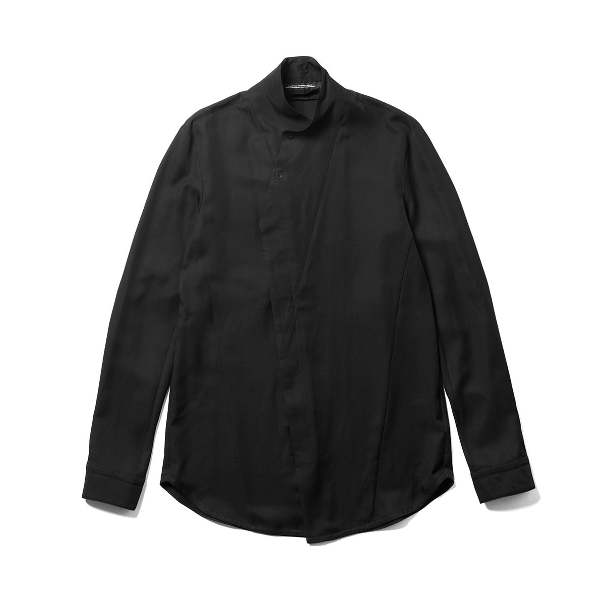 トップス UJOH collarless over shirt Coverd Neck Shirt Black 947SHM5 – JULIUS OFFICIAL STORE