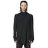 JULIUS 947SHM5 Black / Coverd Neck Shirt