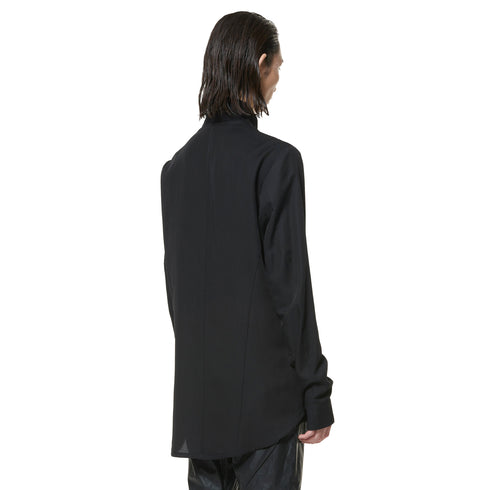 JULIUS 947SHM5 Black / Coverd Neck Shirt