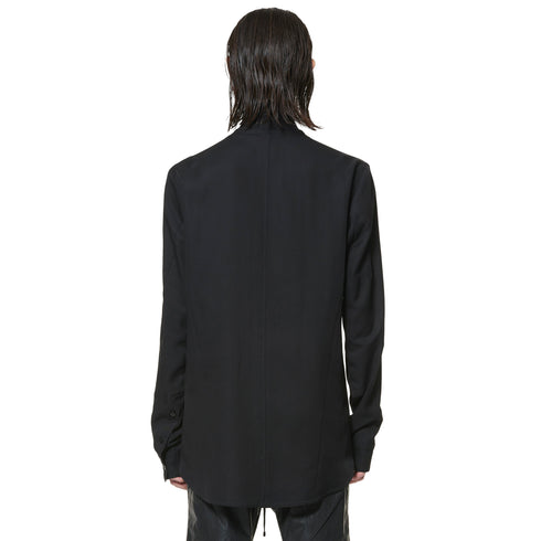 JULIUS 947SHM5 Black / Coverd Neck Shirt
