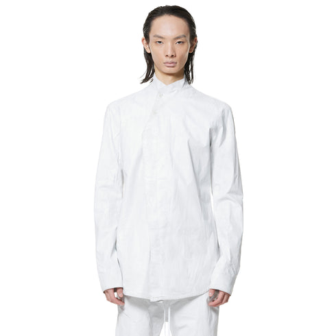 JULIUS 947SHM5 Off White / Coverd Neck Shirt