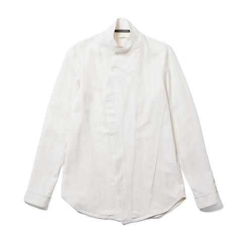 JULIUS 947SHM5 Off White / Coverd Neck Shirt