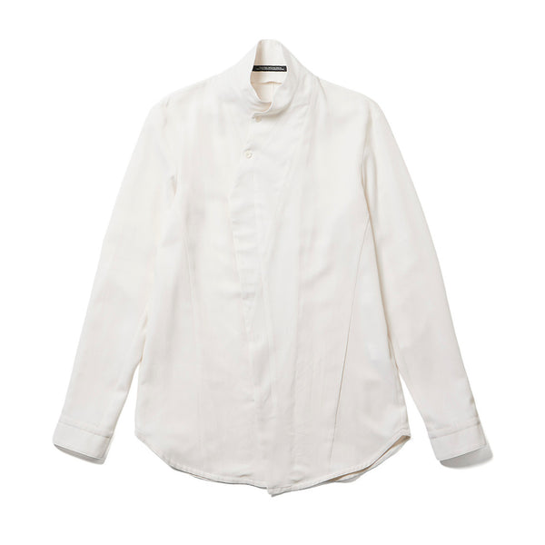 JULIUS 947SHM5 Off White / Coverd Neck Shirt