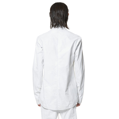 JULIUS 947SHM5 Off White / Coverd Neck Shirt