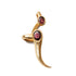 JULIUS 077ACU44 CRACKED GOLD / Horn Ear Cuffs Right