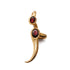 JULIUS 077ACU36 CRACKED GOLD / Horn Ear Cuffs Left