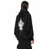 JULIUS 947CUM2-P Black / W Neck Printed Hoodie