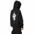 JULIUS 947CUM2-P Black / W Neck Printed Hoodie