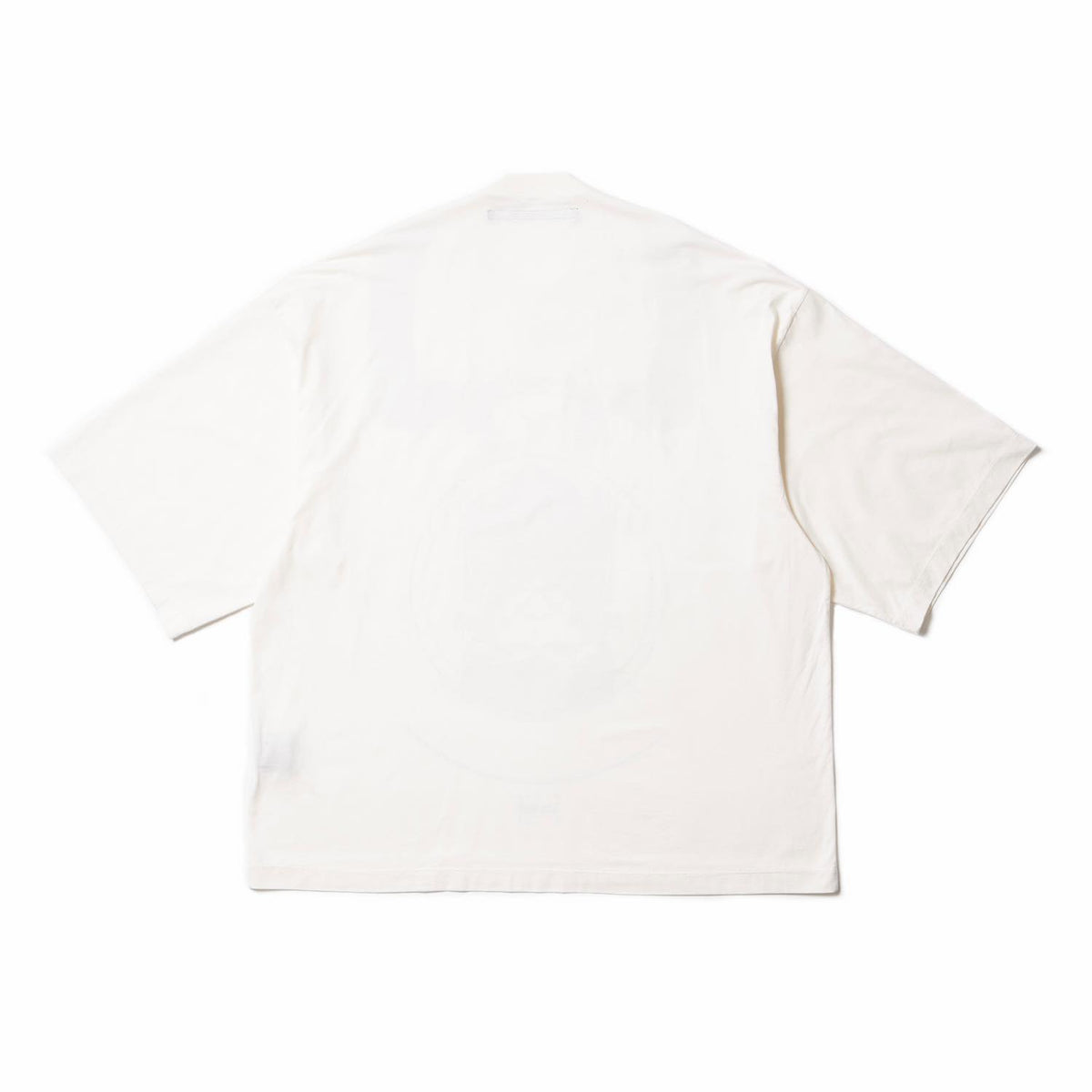 【JULIUS】WHITE COTTON SZ JERSEY T-SHIRT ユリウス JULIUS Cotton SZ Jersey Printed Short Sleeve T