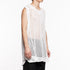 818KNM6 White / Mesh Seamed Vest - JULIUS