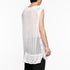 818KNM6 White / Mesh Seamed Vest - JULIUS