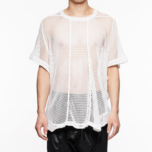 818KNM3 White / Mesh Seamed Kite Knit - JULIUS