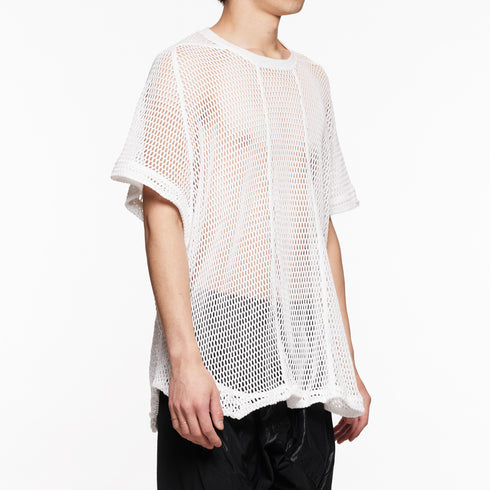 818KNM3 White / Mesh Seamed Kite Knit - JULIUS