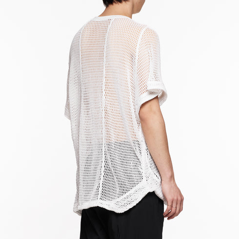 818KNM3 White / Mesh Seamed Kite Knit - JULIUS