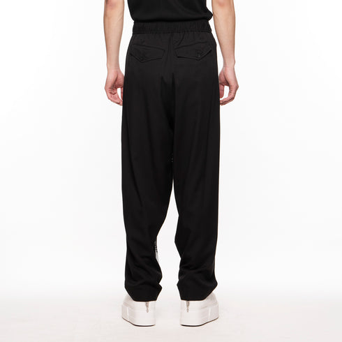 818PAM1 Black / Graphic Printed Wide Pants - JULIUS