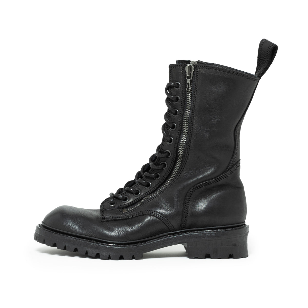 818FWM1 Black / Double Zip Boots – JULIUS OFFICIAL STORE