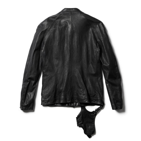 JULIUS 778BLM3-BLACK / Leather Gun-holder Riders Jacket