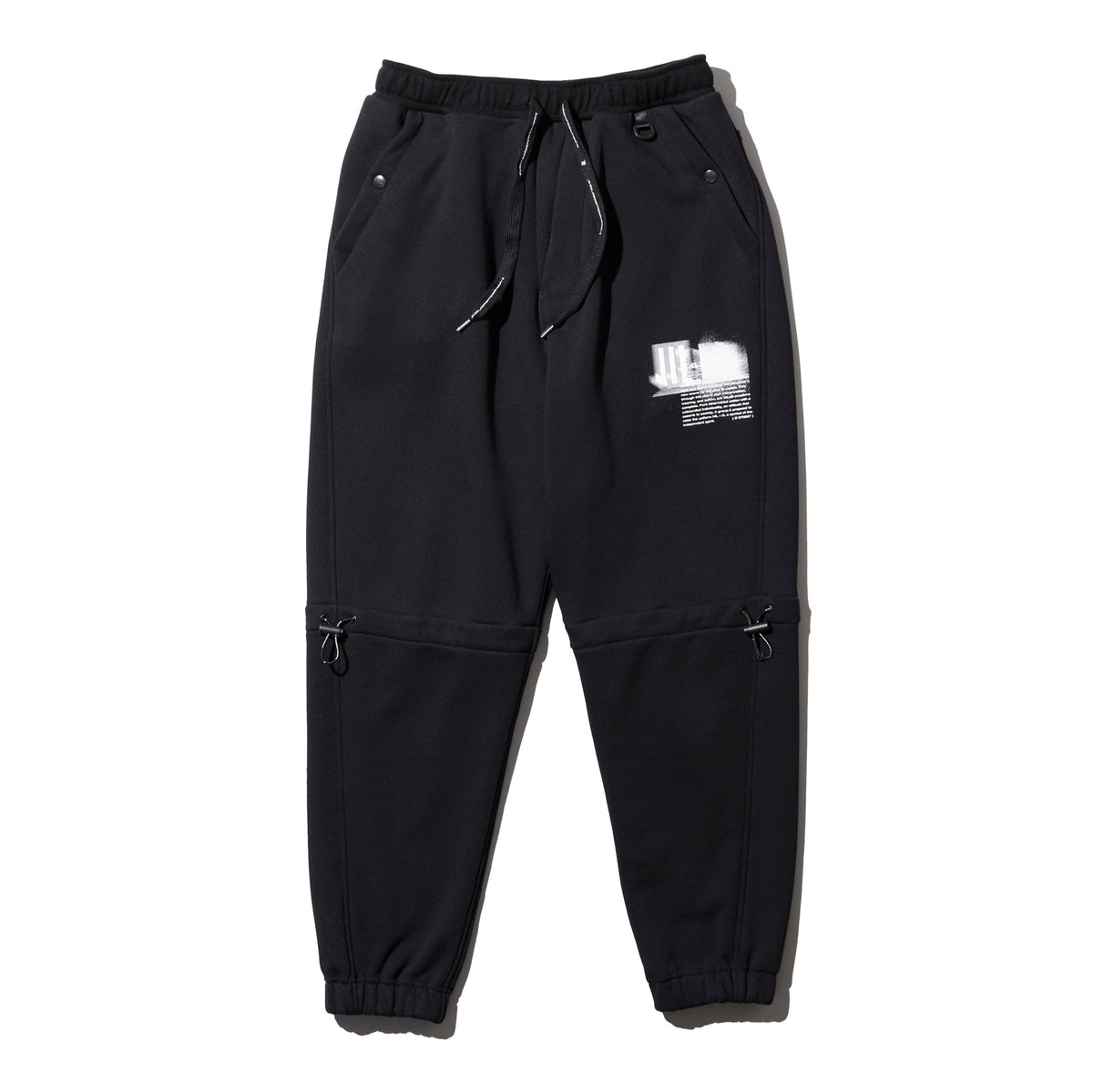 Printed Track Pants - Black - JULIUS OFFICIAL STORE