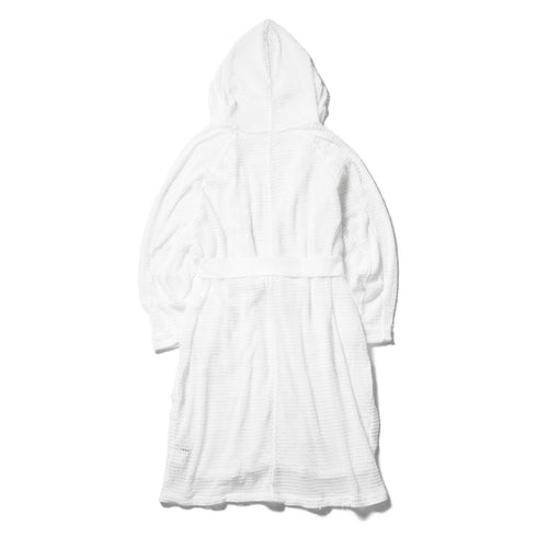 818KNM2 White / Mesh Hooded Robe - JULIUS