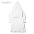 818KNM2 White / Mesh Hooded Robe - JULIUS
