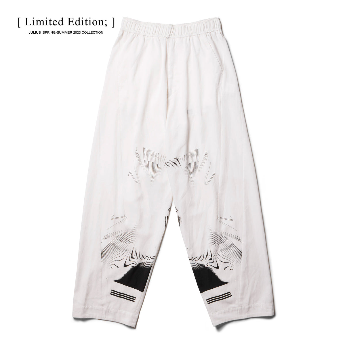 818PAM1 Off White / Graphic Printed Wide Pants - JULIUS – JULIUS