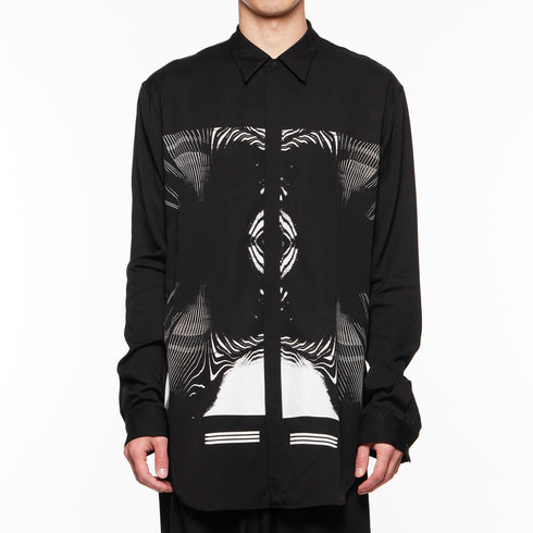 818SHM1 Black / Graphic Printed Shirt - JULIUS