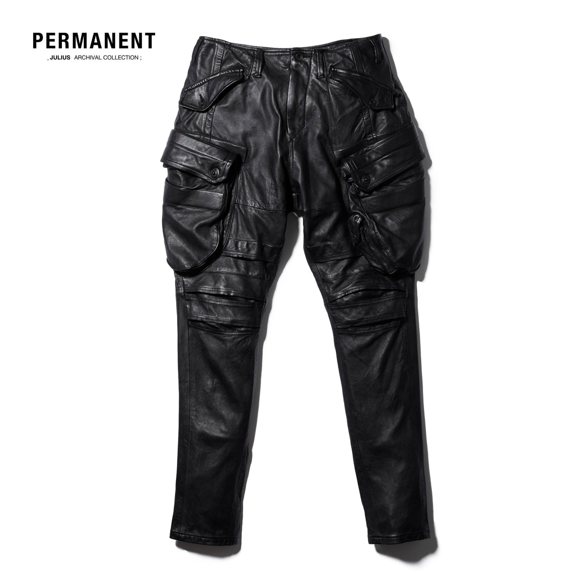 819PAM4 Black / Leather Gas Mask Cargo Pants – JULIUS OFFICIAL STORE