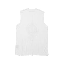 JULIUS 937CPM3 Off White / Mantra Sleeve Less Top